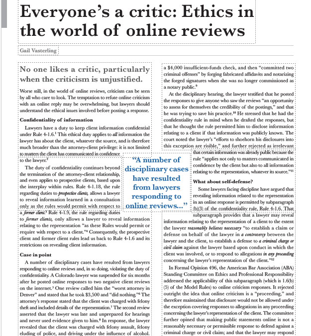 Ethics in the world of Online reviews